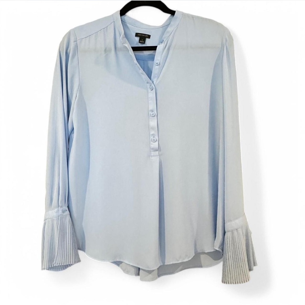 Light Blue Button-Up Women's Top